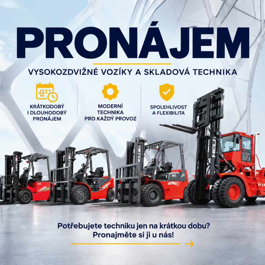 Pronájem vysokozdvižných vozíků HELI